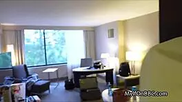 surprise bbc foursome with hot blondes in a hotel room