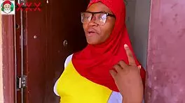 Santa GIFTS hijab babe with HOT SEX in bush.