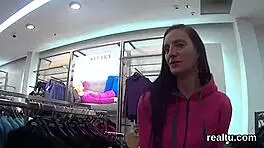 Glamorous czech cutie tempted in supermarket and fucked in pov