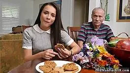 Czech Old Riding the Old Wood with Cumshot