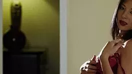 Nude European Asian teen 18+ poses solo, showing off small tits in high definition