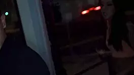 a random teen 18+ got picked up for rough public banging and cum in mouth.