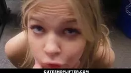 Cuteshoplifter - Cute Petite Blonde Teen Shoplifter Fucks Officer