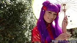 petite asian riding cock with wild energy tonight.