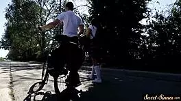 Classy petite teen 18+ gets fucked and fingered deeply