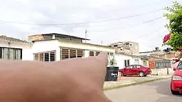 Colombian neighbor guides lost girl with big cock!