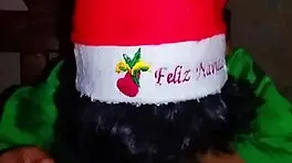 That Christmas elf gave me a great blowjob! Homemade creampie