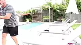 Wow, feisty teen 18+ Kayton Keem gets hardcore with father-in-law! Watch this skinny redhead take it rough and deep.