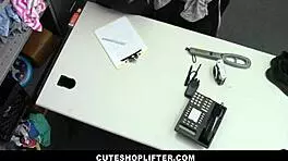 cuteshoplifter hot body redhead teen agrees to fuck guard to go home scarlett mae