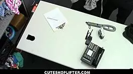 cuteshoplifter hot body redhead teen agrees to fuck guard to go home scarlett mae