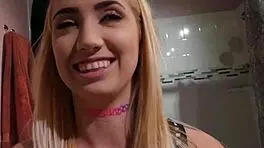 Dirty Little Sierra Nicole Gets Slammed with Monster Cock Blowjob