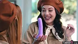 Girl Scout Teens Khloe Kapri and Maddy May Dive into Hot Lesbian Toy Play