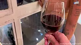 Redhead Brazilian Romulo Pontess Fucks Hard by Hotel Window