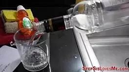 Pov stepteen doggystyle with monster cock bent over