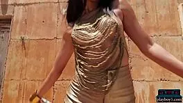 Petite Latina Strips Naked