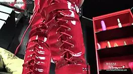 Red Boots Lady Amanda25 Gets Hard Fucked in Deepthroat Session