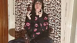 Smoking Goth Girl Unwinds After Long Backstage Day in HD