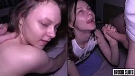 Cute College Teen 18+ Submissively Takes Quick Missionary Fuck