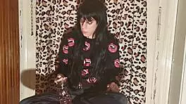 Smoking Goth Girl Unwinds After Long Backstage Day in HD