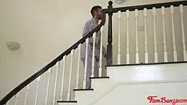 step daddy just loves sliding his cock into those teen pussies, hannah grace and madi collins joining the group