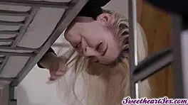 lexi belle and kenna james start making out passionately on their bunk bed