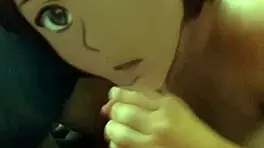 Otaku Sucks Big Cock At Friki Plaza