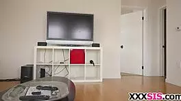 Megan sage gets drilled hard by her stepbrother's big cock in homemade video