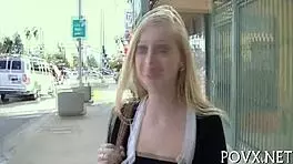 hot nude teen 18+ gets rough blowjob