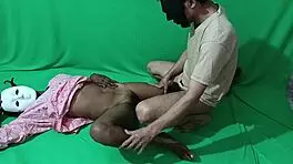 High class hindi girlfriend has dirty sexy sex with friend in classroom, young and brunette.