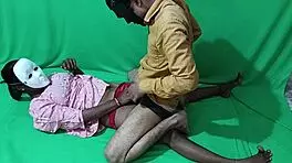 High class hindi girlfriend has dirty sexy sex with friend in classroom, young and brunette.