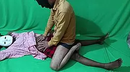 High class hindi girlfriend has dirty sexy sex with friend in classroom, young and brunette.