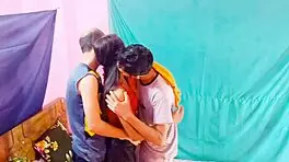 Horny teen craves threesome with Hanif, Popy, and Manik