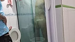 Teen asks to join her in the shower