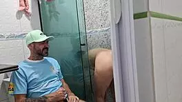 Teen asks to join her in the shower