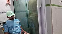 Teen asks to join her in the shower