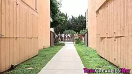 Wow, sucking this teen 18+ with a big cock got me a messy creampie! 😍