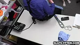 Hey, Officer, why'd you catch tiny 18+ blonde Demi Hawks red-handed on footage?