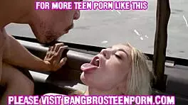 horny stepsis craves big cock and gets drilled hard. damn, that blonde is cute!