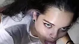 i watched this beautiful couple do deepthroat blowjobs and cumshots on faces, oh man!