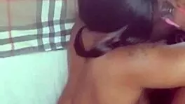 My little 18+ stepsister jumps me right when I get home to test my black cock! 😜