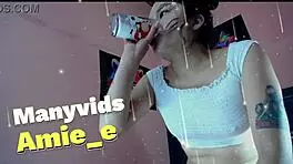 A cute Asian’s girl swallows huge dick