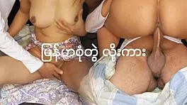 In this tale, an asian teen couple from myanmar engages in intense riding.