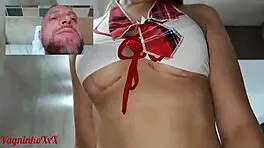 Pretty Blonde Young Woman Enjoys Surprises With Bodybuilder