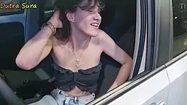 Amateur teen pays gas bill with hardcore blowjob and ass fucking