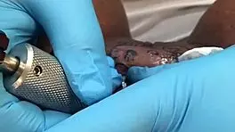 Tattoo Appointment With Natural Tits And Doggystyle Fucking