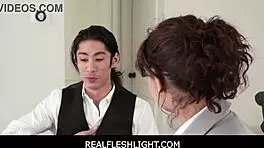 Realfleshlight Visits Curvy Girlfriend's Freeuse Household For Taboo Blowjob Fantasy
