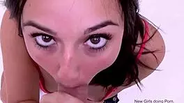 Cute Faces Look Best With A Big Cock In Mouth On Casting Couch