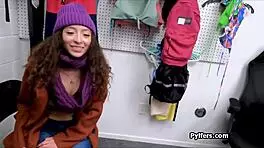 latina fucked by mall cop for stealing makeup