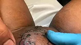 Tattoo Appointment With Natural Tits And Doggystyle Fucking