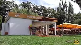 Teen Pickup For Cash On Hidden Cam